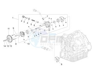 California 1400 Custom ABS 1380 USA-CND drawing Oil pump