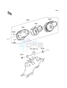 Z750R ABS ZR750PCF UF (UK FA) XX (EU ME A(FRICA) drawing Meter(s)