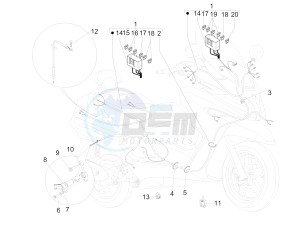 X Evo 125 Euro 3 (UK) drawing Main cable harness