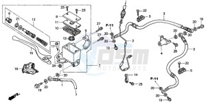 TRX300EX SPORTRAX 300EX drawing FR. BRAKE MASTER CYLINDER