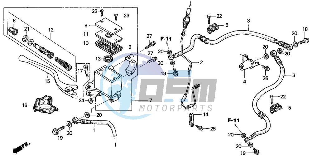 FR. BRAKE MASTER CYLINDER