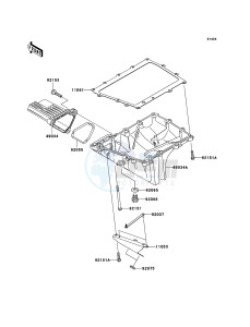 NINJA ZX-10R ZX1000-C2H FR GB XX (EU ME A(FRICA) drawing Oil Pan