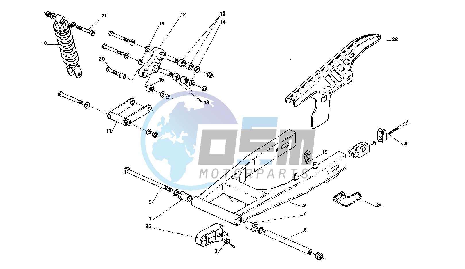 Rear swing arm