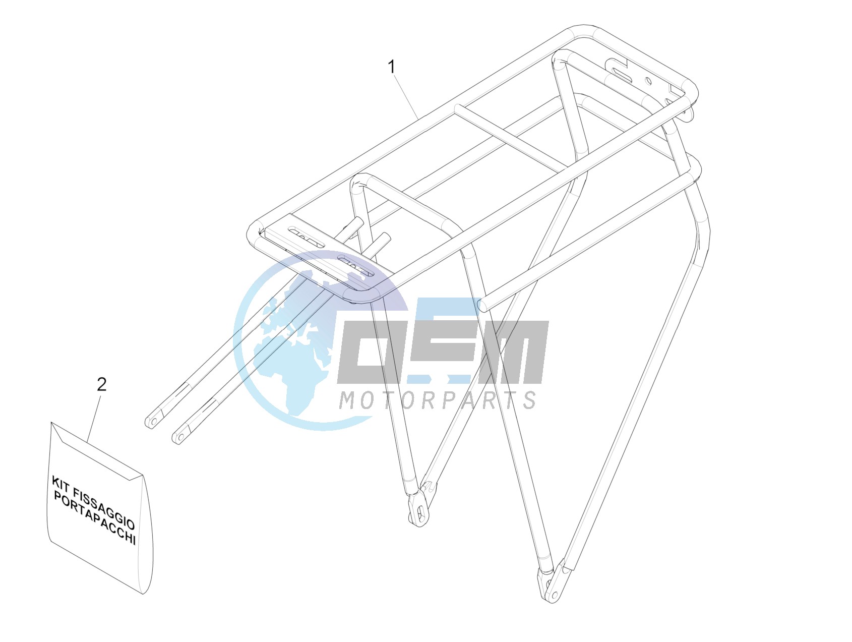 Rear luggage rack