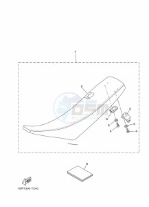 YZ250 (B9U6) drawing SEAT