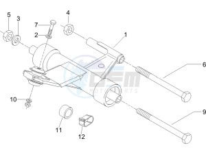 LX 150 4T USA drawing Swinging arm