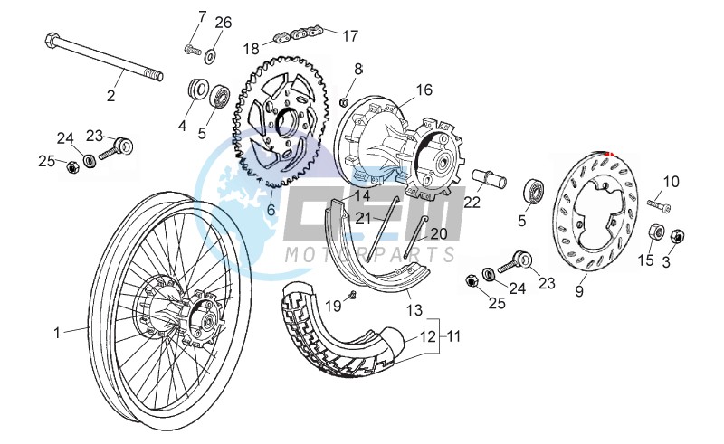 Rear wheel