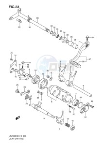 LT-Z400 (E19) drawing GEAR SHIFTING