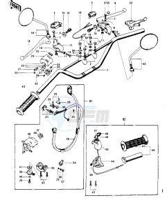 G4 TR (A-C) 100 drawing HANDLEBAR G4TR-C 1_2 -- 70-73- -