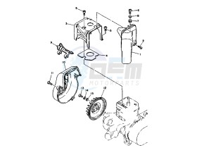 CR Z 50 drawing AIR SHROUD , FAN