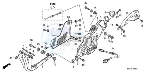 CBR1000RR9 France - (F / CMF REP) drawing EXHAUST MUFFLER