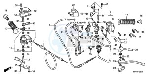 TRX420FPMB drawing HANDLE LEVER/SWITCH/CABLE