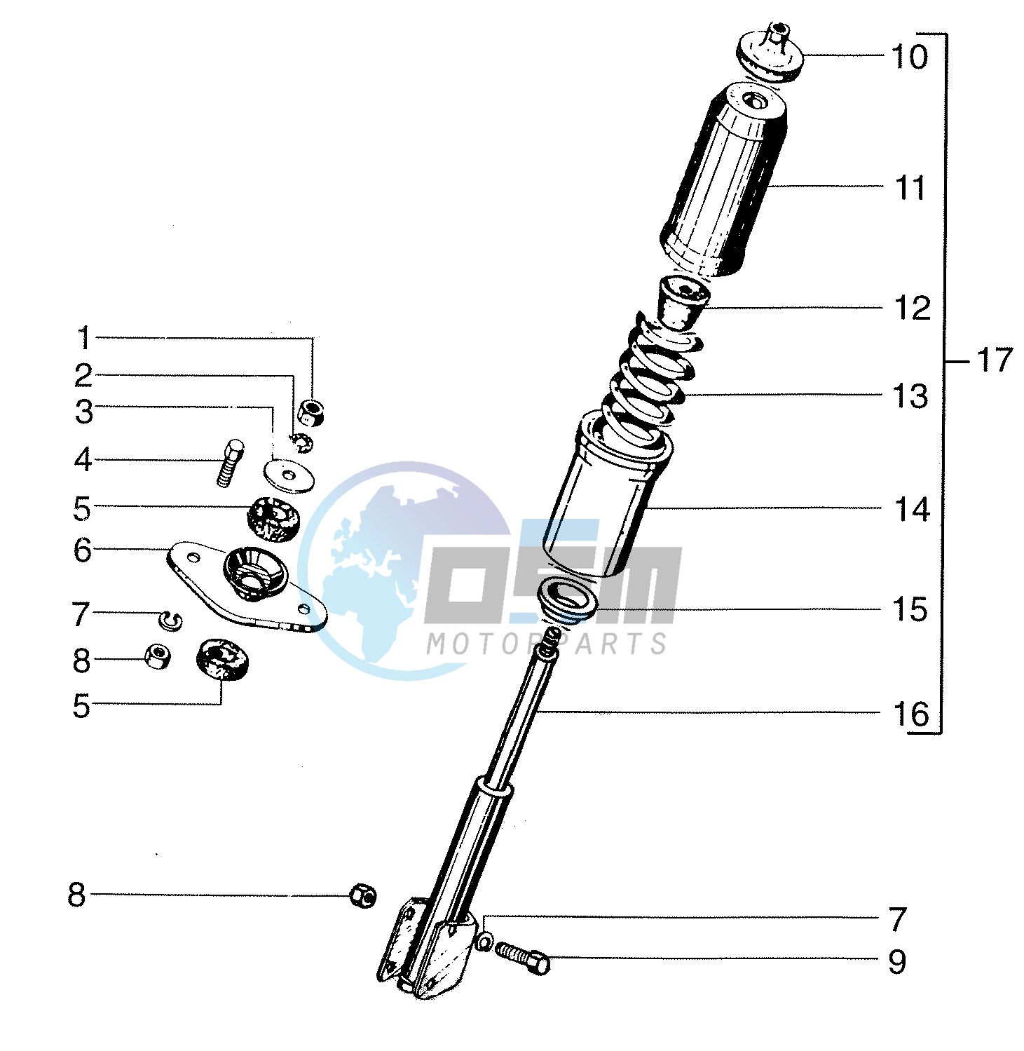 Shock absorber front