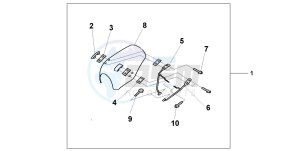 VT750C2 drawing WINDSCREEN