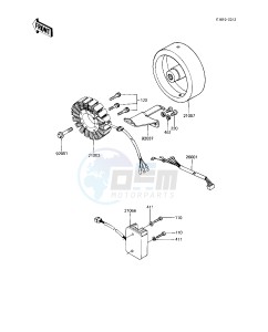 KZ 1100 A [SHAFT] (A1-A3) [SHAFT] drawing GENERATOR_REGULATOR