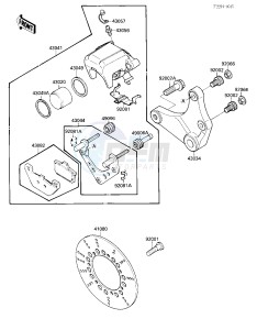 VN 1500 B [VULCAN 88 SE] (B1-B3) [VULCAN 88 SE] drawing REAR BRAKE