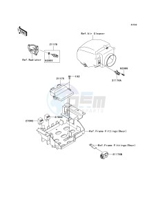 KRF 750 J [TERYX 750 FI 4X4 LE] (J9FA) J9FA drawing FUEL INJECTION