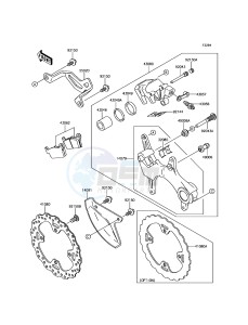 KLX450R KLX450AFF EU drawing Rear Brake