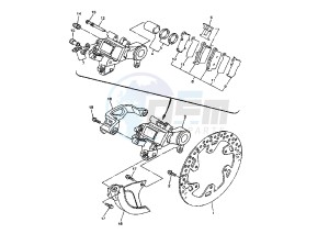 WR F 450 drawing REAR BRAKE CALIPER