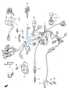 GS500E (E28) drawing WIRING HARNESS