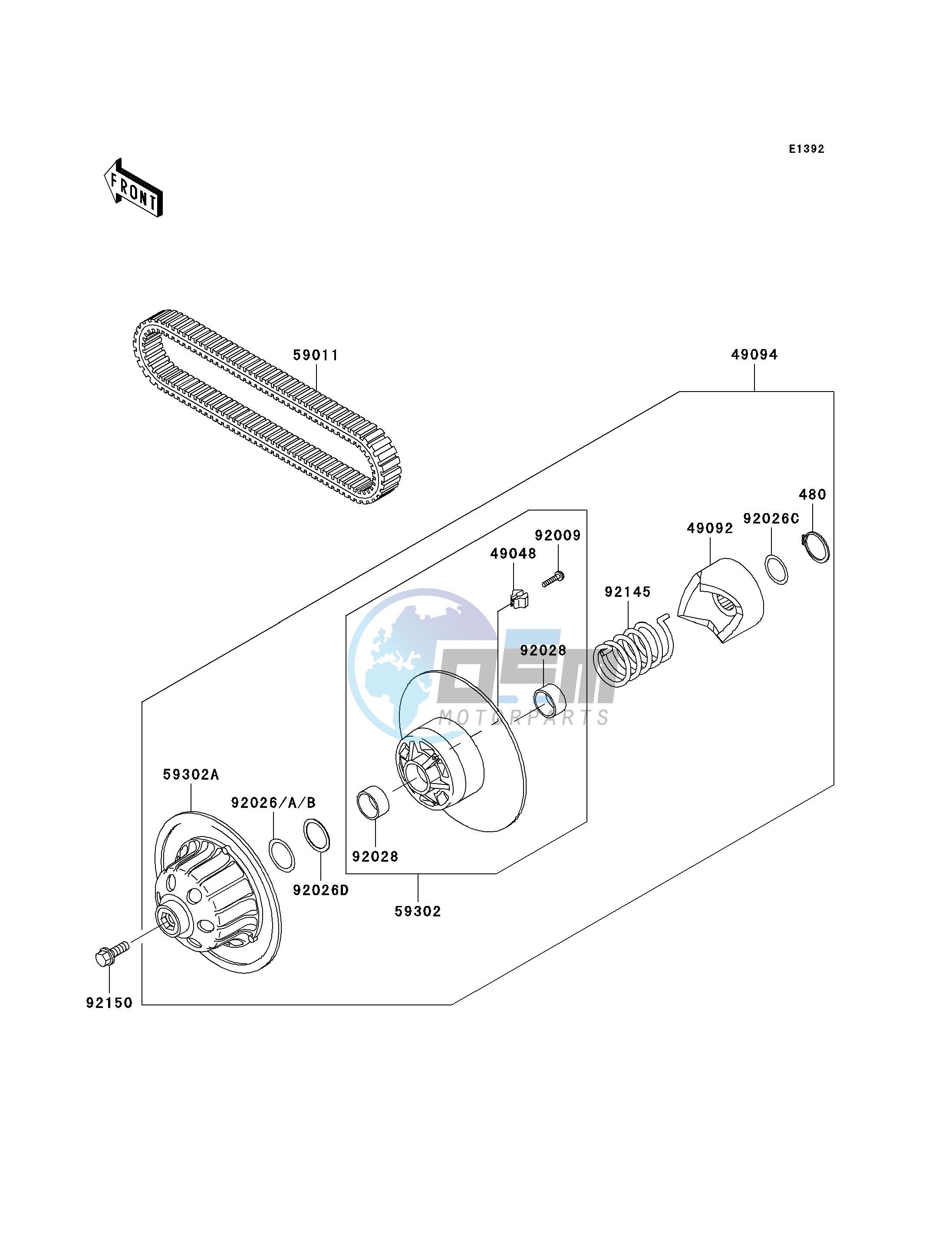 DRIVEN CONVERTER_DRIVE BELT