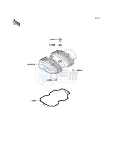 W800 EJ800ACF GB XX (EU ME A(FRICA) drawing Cylinder Head Cover