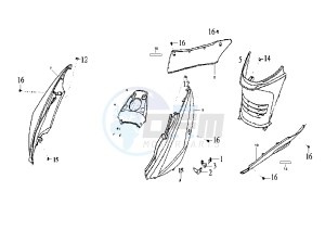 EURO MX E2 - 125 cc drawing SIDE COVERS