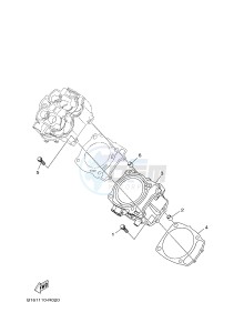 YFM700FWAD YFM70GPHJ GRIZZLY 700 EPS (B1AG) drawing CYLINDER