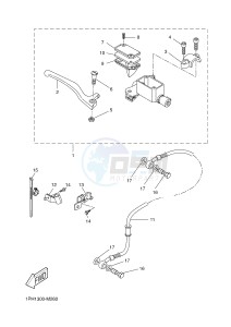 NS50 NITRO (1PH4) drawing FRONT MASTER CYLINDER