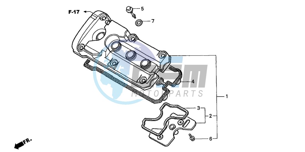 CYLINDER HEAD COVER (CB600F2/F22)