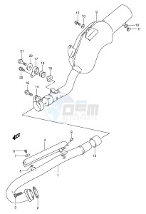 DR350 (E1) drawing MUFFLER