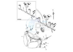 FZS FAZER 600 drawing HEADLIGHT