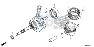 TRX250TMG TRX420 Europe Direct - (ED) drawing CRANKSHAFT/PISTON