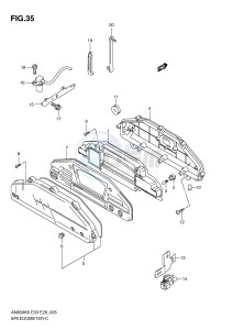 AN650 (E3-E28) Burgman drawing SPEEDOMETER (AN650AK6)