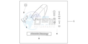 CBR1000RAA Europe Direct - (ED / ABS HRC) drawing HUGGER CANDY TAHTIAN BLUE