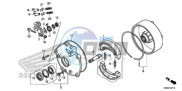 REAR BRAKE DRUM