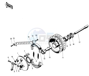 F81 M drawing FRONT HUB_BRAKE -- 71 F81M- -