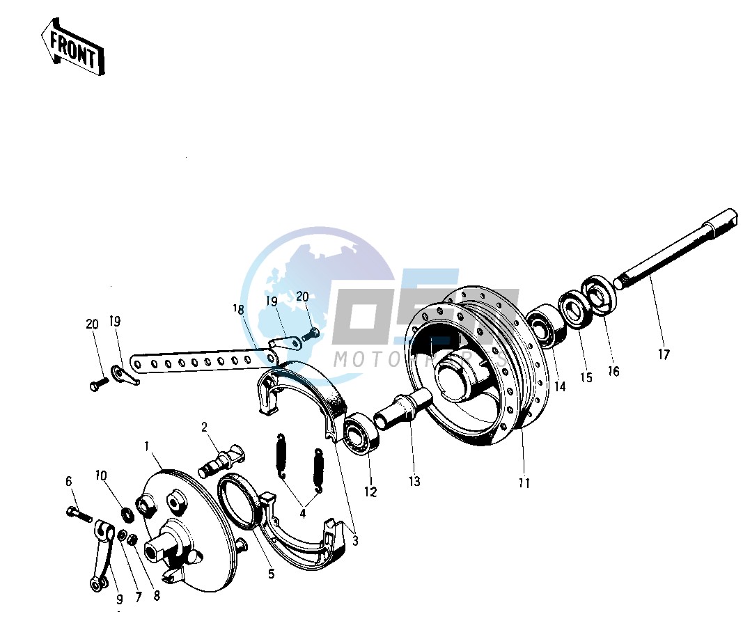 FRONT HUB_BRAKE -- 71 F81M- -