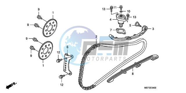 CAM CHAIN/TENSIONER