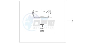 XL700VB drawing TOP BOX PILLION PAD (TOP)