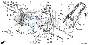 VFR1200X Europe Direct - (ED) drawing FRAME BODY