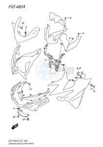 GSF-1250S ABS BANDIT EU drawing COWLING INSTALLATION PARTS