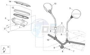 SCARABEO 50 4T 4V (EMEA) drawing Handlebar - Dashboard