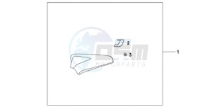 CB1000R9 France - (F / CMF) drawing PILLION *PRD/PBK*