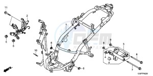 NSC50MPDE NSC50MPDE UK - (E) drawing FRAME BODY (NSC50/MPD/WH)