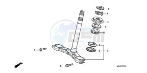 CB600F9 Europe Direct - (ED / 25K) drawing STEERING STEM