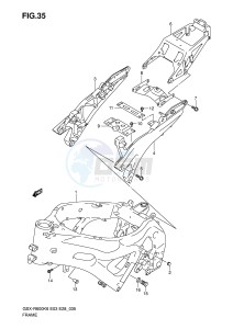 GSX-R600 (E3-E28) drawing FRAME