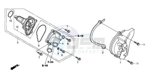 CBR1000RR drawing WATER PUMP