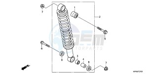 TRX420FPMB drawing REAR CUSHION