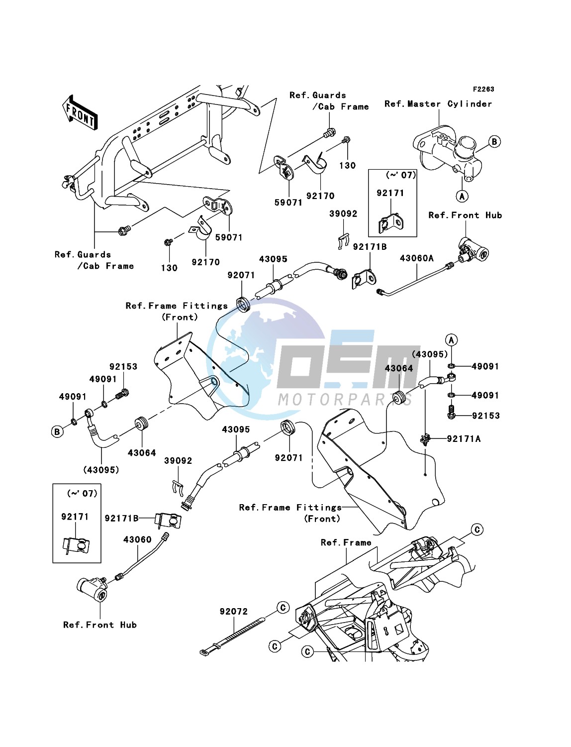 Front Brake Piping